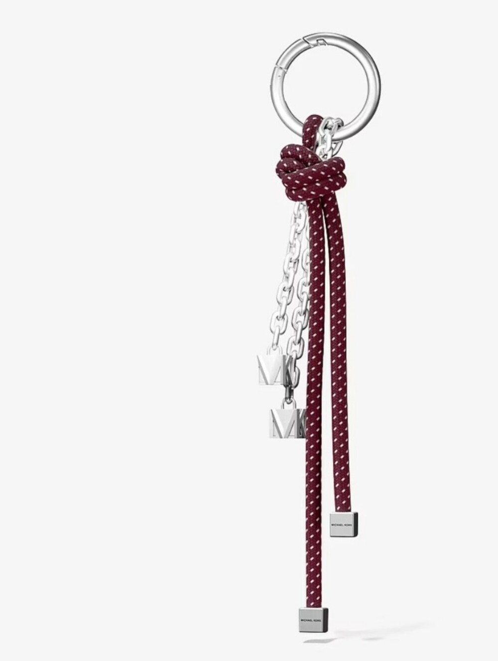 Michael Kors Silver-Tone and Speckled Cord Bag Charm